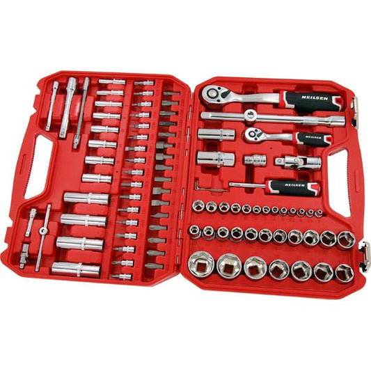94pc Socket Set 1/4 & 1/2 Drive with Accessories CT0697