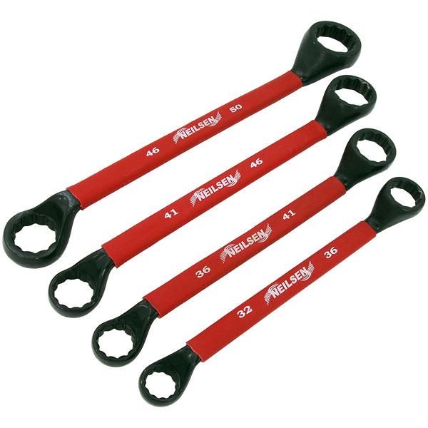 4pc Jumbo Ring Spanner Set – Heavy Duty Metric Wrenches 32x36 to 46x50mm CT0512
