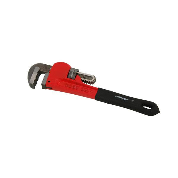 10in Pipe Wrench - PVC Dipped Handle Heavy Duty Adjustable Plumbing Tool CT1094