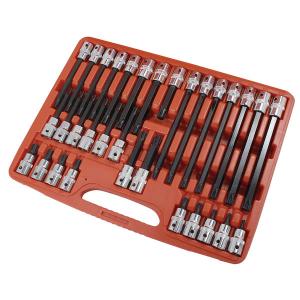 32pc 1/2" Drive Ribe Bit Socket Set – M5 to M14 Durable Tool Kit CT0396