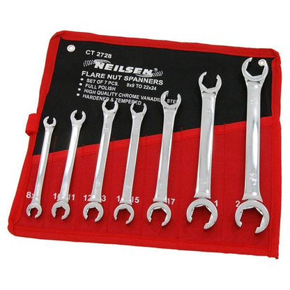 14pc Flare Nut Spanner Set – Metric Drop Forged Wrenches for Plumbing & Auto CT2728