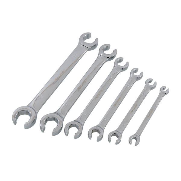 6pc Flaring Tool Flare Nut Spanner Set Metric 6–24mm Fuel Brake AC Lines CT1424
