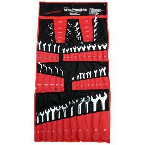 50pc Mixed Spanner Set – Combination, Open, Ring, Stubby, C & S Types CT3803