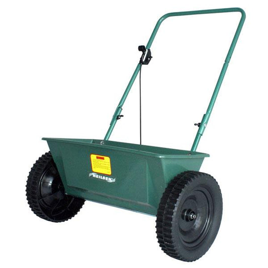 60lb Drop Spreader Walk Behind Lawn Fertilizer Seed Poly Hopper Garden Tool CT2209
