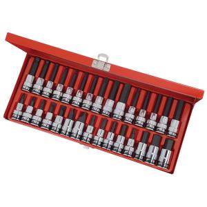 30pc 1/2" Drive Bit Socket Set – Hex, Phillips, Flat & Spline Bits CT1257
