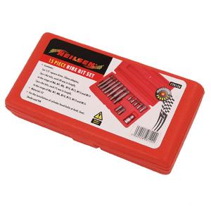 15pcs Ribe Bit Socket Set with Adapter – M6–M14 Sizes for Audi & VW Use CT0120