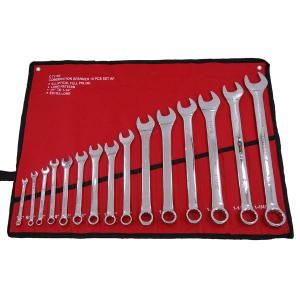 15 Piece Combi Spanner Set – AF Long Pattern Sizes 1/4" to 1-1/4"