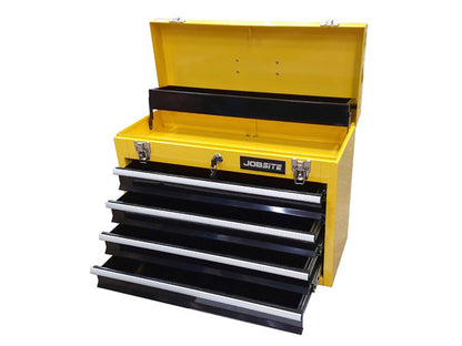 20in Portable Steel Tool Box with 4 Drawers, Cantilever Tray & Lockable Keys CT1475