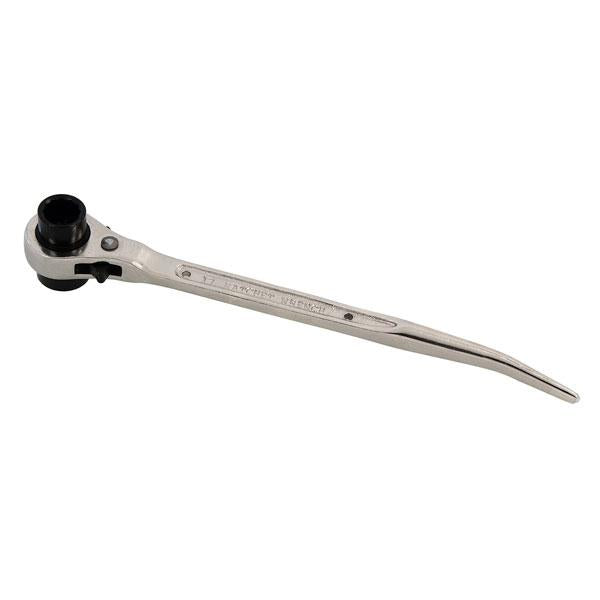 Dual Head Ratcheting Podger Spanner 17mm & 21mm Ratchet Wrench Tool CT1810