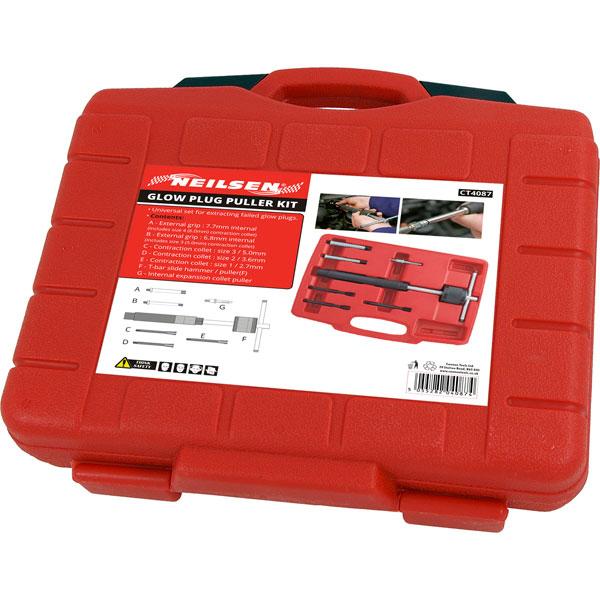 Neilsen Glow Plug Puller Kit – Complete Slide Hammer & Collet Extraction Set CT4087