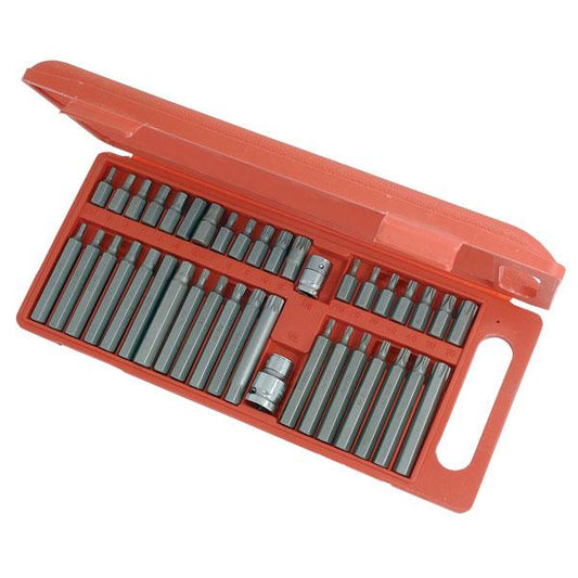 40pc Hex, Spline & Star Bit Set - 3/8 & 1/2" Drive Chrome Vanadium Tools CT1436
