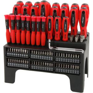 100pc Screwdriver Bits Set – Precision, CR-V, Nut Driver & Torx Bits Kit CT2551