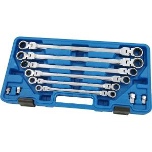 10pc Swivel-Head Ratchet Spanner Set – Flexi Dual Sizes 8–19mm 72 Tooth CT3037