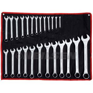 25pcs TECTOOL Drop Forged Combination Spanner Set with Wallet Case CT0088