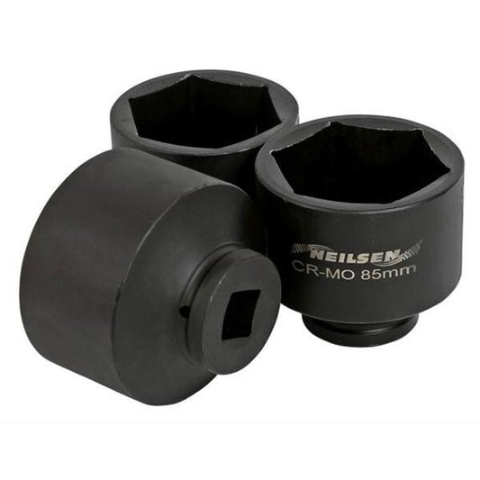 1" Dr 6pt Jumbo Shallow Impact Socket Set 80mm 85mm 90mm 95mm 100mm 105mm 454