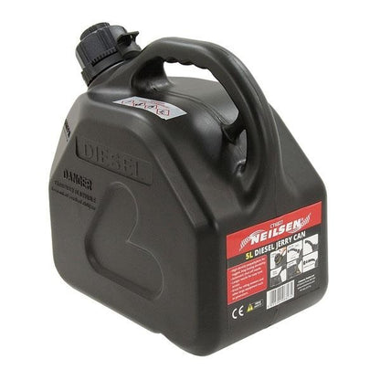 5L 10L 20L Black Red Green Jerrycan Fuel Storage Container Plastic Can + Spout