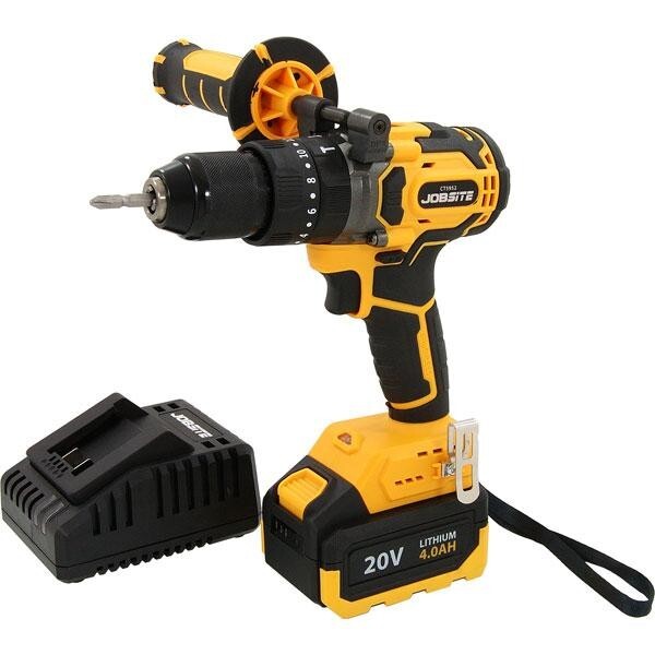 20v Li-ion Impact Drill Cordless 80n.m Brushless Driver + 4.0Ah Battery CT5952