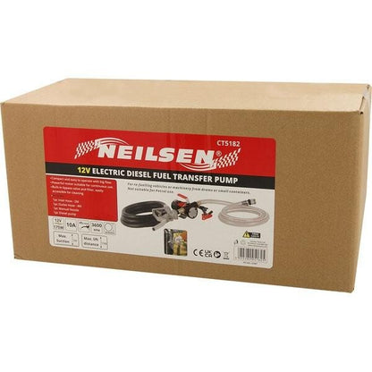 12V ELECTRIC DIESEL FUEL TRANSFER PUMP OIL DISPENSER 175W POWER SIPHON 182