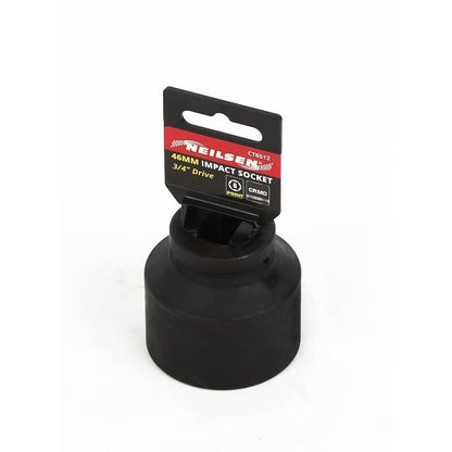 3/4" Inch Drive 46mm Short Shallow Impact Socket 6 Point High Torque Metric Tool