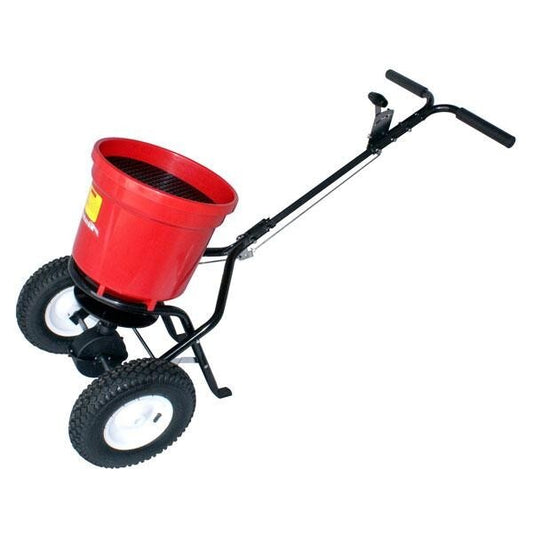 50lb Spreader Seeder Walk Behind Garden Grass Soil Fertilizer Feeder Hopper 2204
