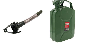 5l Vertical Jerrycan Fuel Storage Oil Container Metal Spout Portable Vehicle 822