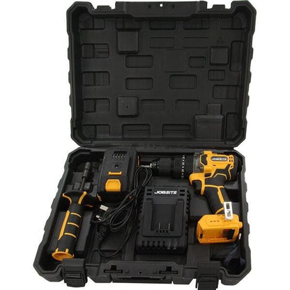 20v Li-ion Impact Drill Cordless 80n.m Brushless Driver + 2x 4.0Ah Batteries 952
