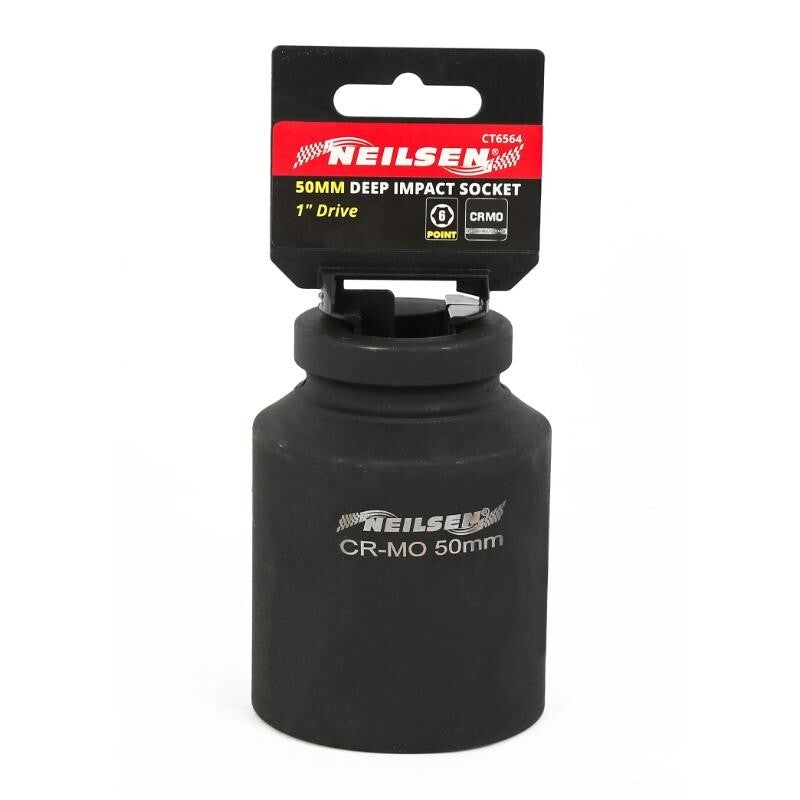 1" Inch Drive 50mm Deep Impact Socket 6 Point High Torque Garage Tool  CT6564
