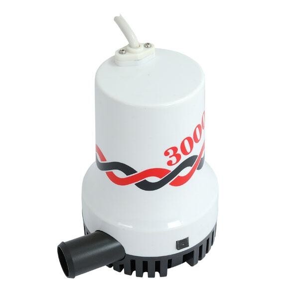 12V 3000GPH MANUAL SEA FRESH WATER SUBMERSIBLE BOAT SHIP MARINE FLOOD BILGE PUMP