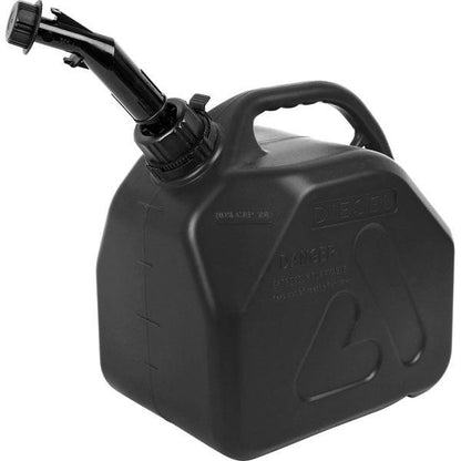 5l Black Jerrycan Fuel Storage Oil Portable Container Plastic Water Can + Spout7