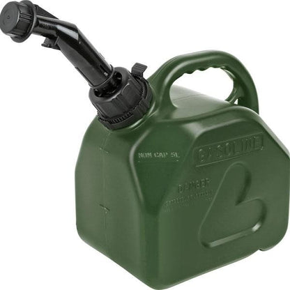 5l Green Jerrycan Fuel Storage Oil Portable Container Plastic Water Can + Spout4