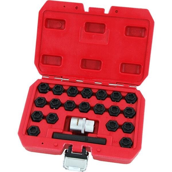  Bmw 22 Pcs 1/2" Drive Wheel Locking Key Set For Socket Spanner Tool New CT4132