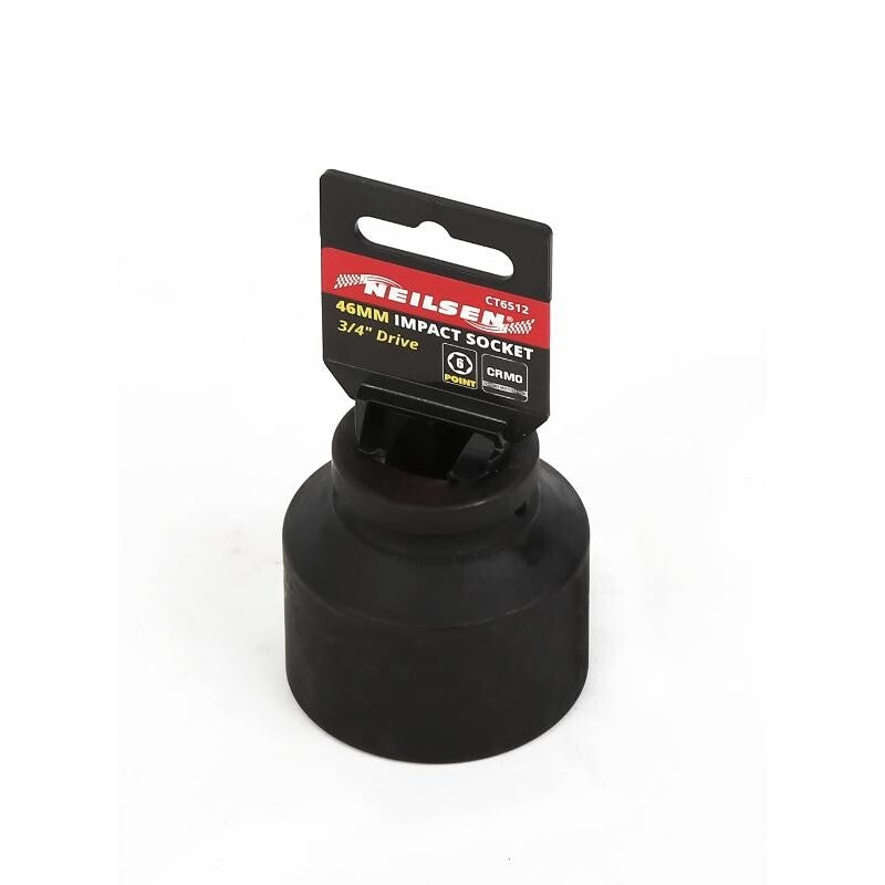 3/4" Inch Drive 46mm Short Shallow Impact Socket 6 Point High Torque Metric Tool