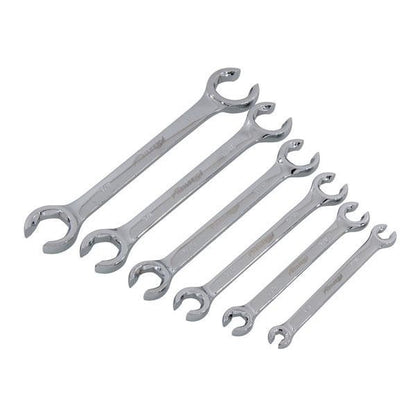 Flare Nut Wrench Set 6pcs Gas Brake Fuel Hydraulic Air Condition Line Spanner 97