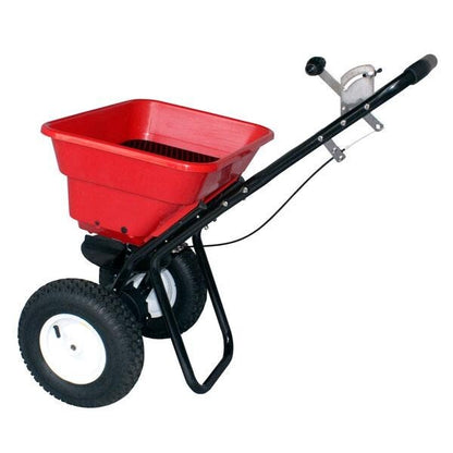 80lb Spreader Seeder Walk Behind Garden Grass Soil Fertilizer Feeder Hopper 2205