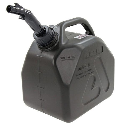 5l Black Jerrycan Fuel Storage Oil Portable Container Plastic Water Can + Spout7