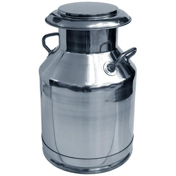 50L 30L Milk Storage Container Milk Pot Jug Can With Lid Silver Stainless Steel