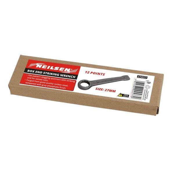 Box End Ring Spanner Striking 12 Point Carbon Slogging Flat Wrench 17mm - 85mm