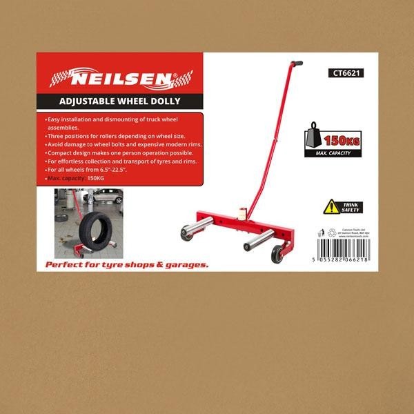 6.5"- 22.5" Adjustable Wheel Dolly Tire Dolly 150kg Shop Garage Wheel Lift 6621