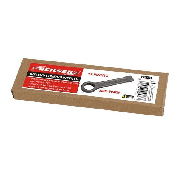 Box End Ring Spanner Striking 12 Point Carbon Slogging Flat Wrench 17mm - 85mm
