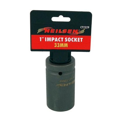 1" Inch Drive 33mm Deep Impact Socket 6 Point High Torque Garage Tool  CT2329