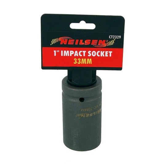1" Inch Drive 33mm Deep Impact Socket 6 Point High Torque Garage Tool  CT2329