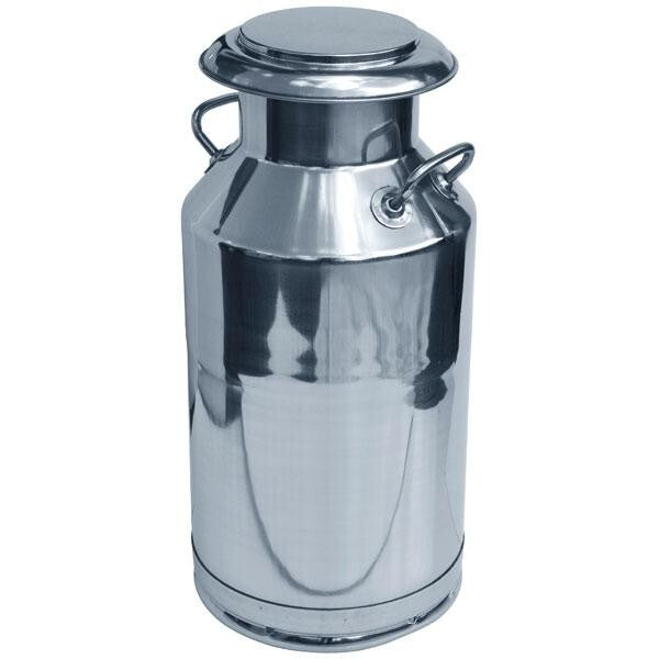 50L 30L Milk Storage Container Milk Pot Jug Can With Lid Silver Stainless Steel