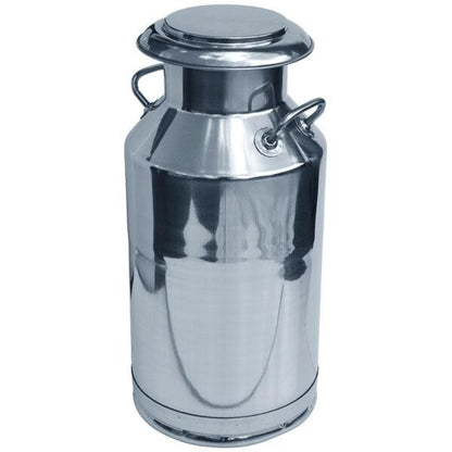 50L 30L Milk Storage Container Milk Pot Jug Can With Lid Silver Stainless Steel