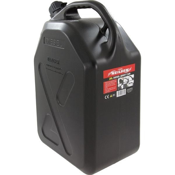 5L 10L 20L Black Red Green Jerrycan Fuel Storage Container Plastic Can + Spout
