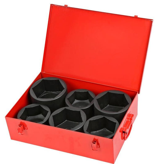 1" Dr 6pt Jumbo Shallow Impact Socket Set 80mm 85mm 90mm 95mm 100mm 105mm 454