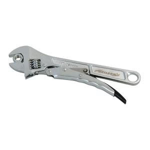10in Locking Adjustable Wrench – Anti-Slip, Chrome-Plated, Max 30mm Opening 5206