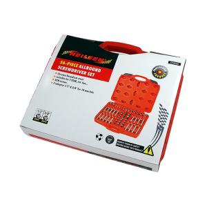 56pc All-Round Screwdriver Set – T-Star, Hex, XZN Screws with Adaptors