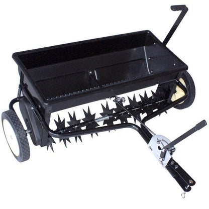 100lb Spreader Seeder Hopper Garden Grass Soil Fertilizer Feeder SpikeTractor 10