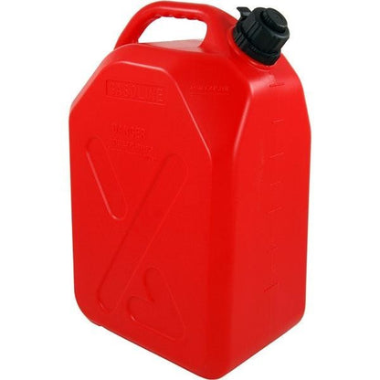 5L 10L 20L Black Red Green Jerrycan Fuel Storage Container Plastic Can + Spout