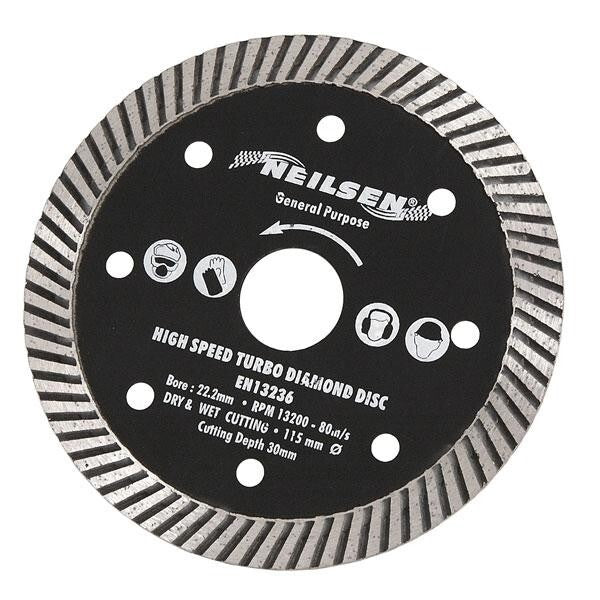 Dry Cutting Thin Tiles Blades 4.5 inch Diamond Concrete Marble Stone Cutter 2925